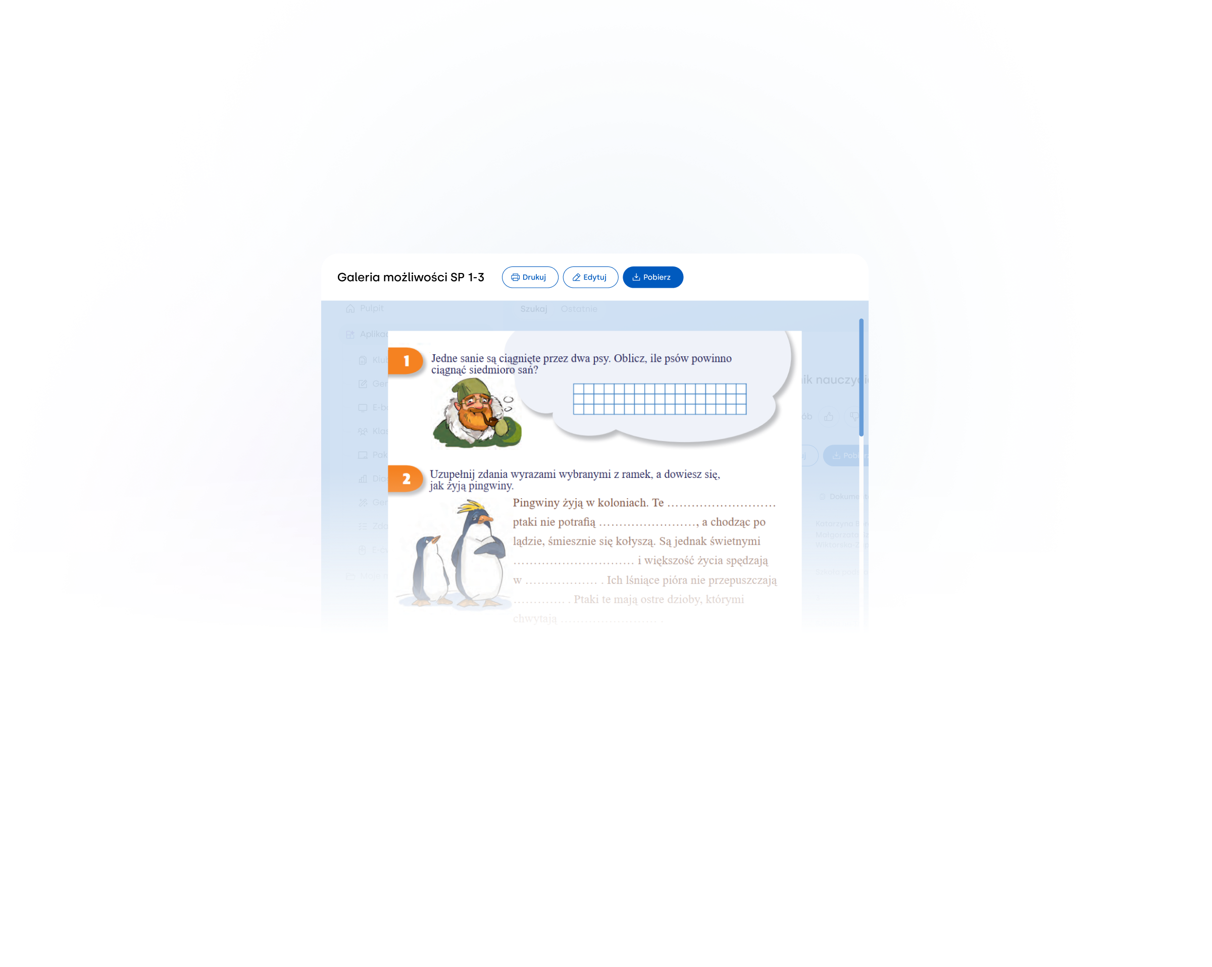 Podgląd pliku przed pobraniem