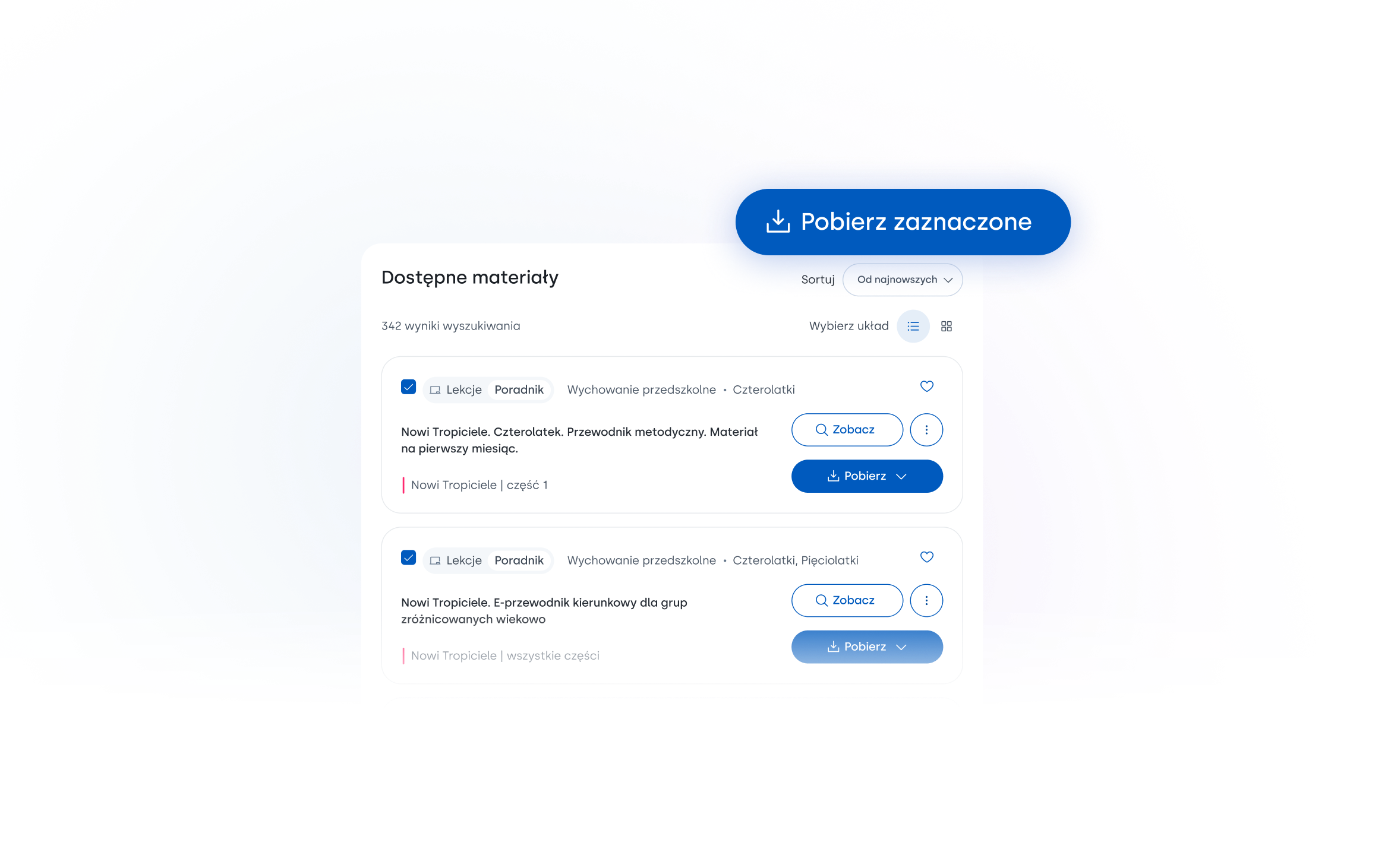 Pobieranie wielu plików jednocześnie
