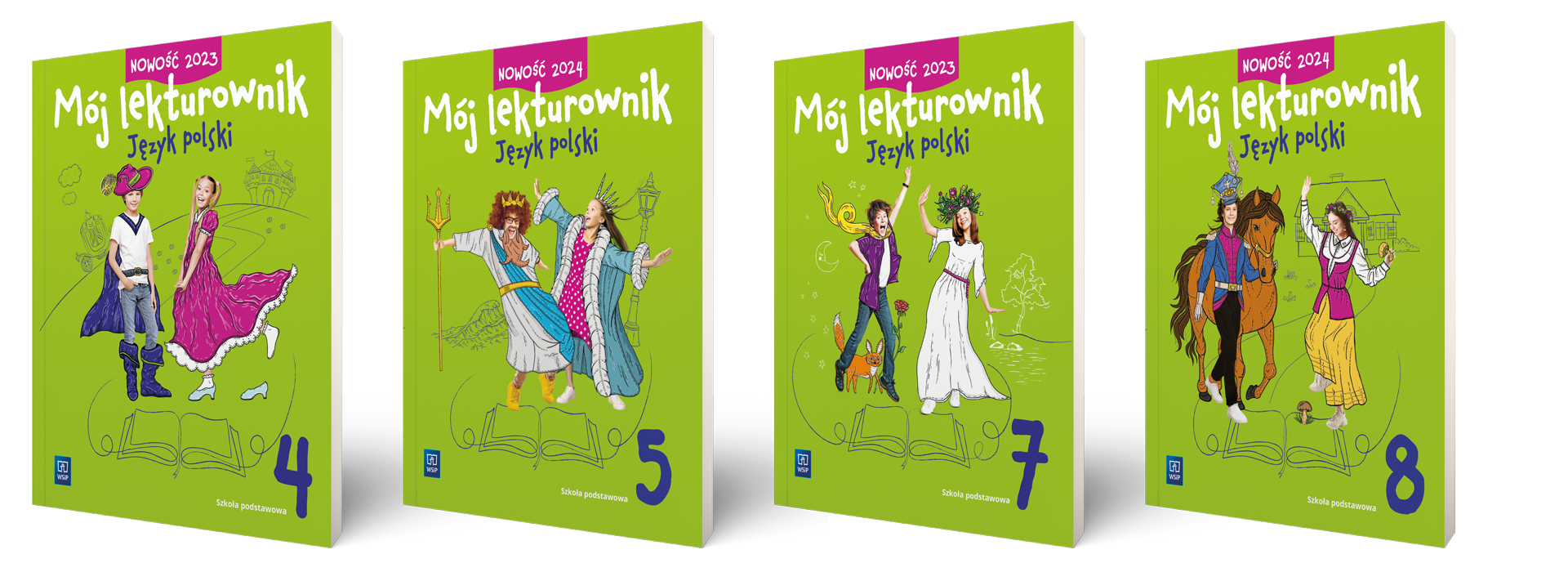 Mój lekturownik kl. 4, 5, 7, 8.