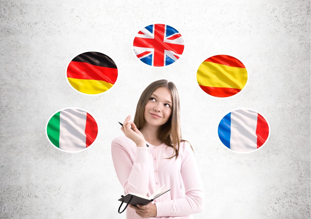 języki, tablet, nauka